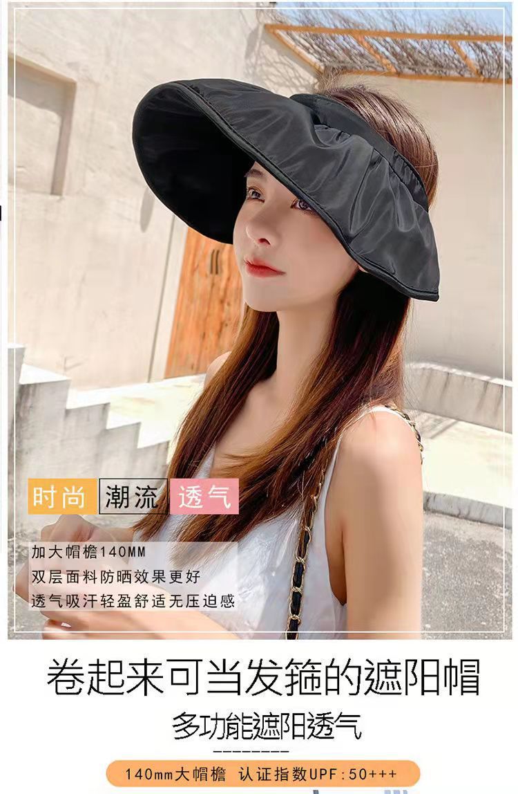 Hot Hat Women's Korean-Style Sun-Proof Face Cover Sun Hat Shell-like Bonnet UV-Proof Sun Shade Fashion All-Matching Topless Hat Hot Hat Women's Korean-Style Sun-Proof Face Cover Sun Hat Shell-like Bonnet UV-Proof Sun Shade Fashion All-Matching Topless Hat