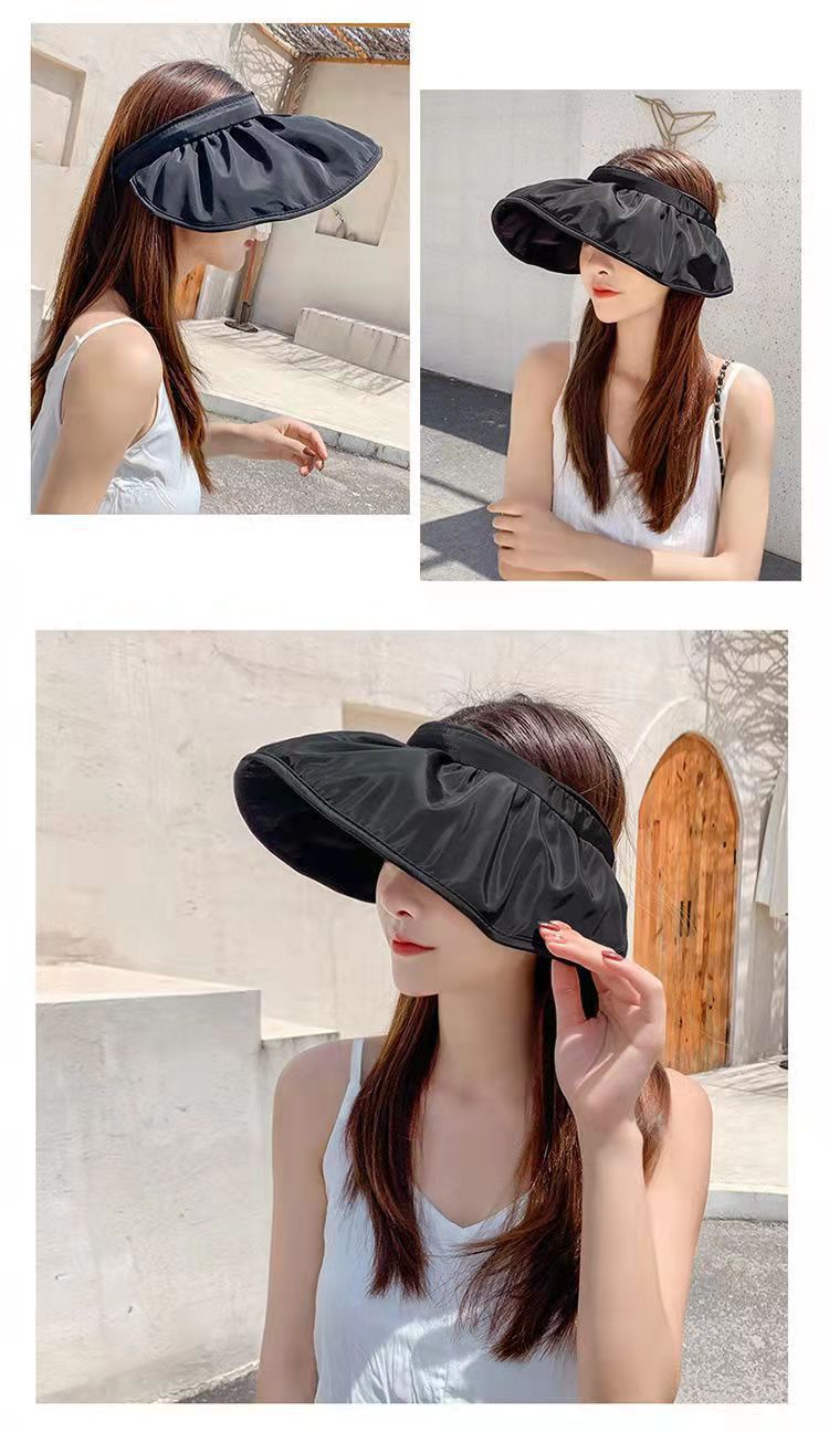 Hot Hat Women's Korean-Style Sun-Proof Face Cover Sun Hat Shell-like Bonnet UV-Proof Sun Shade Fashion All-Matching Topless Hat Hot Hat Women's Korean-Style Sun-Proof Face Cover Sun Hat Shell-like Bonnet UV-Proof Sun Shade Fashion All-Matching Topless Hat