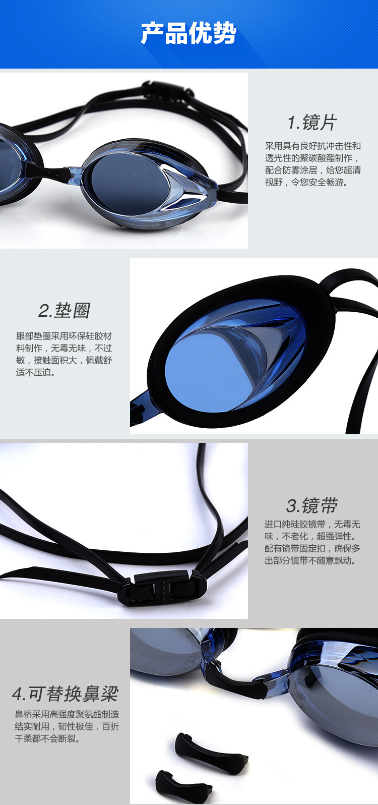 Dazzle color high - definition anti - fog electroplating silicone swimming goggles adult competition goggles competition mirror manufacturers direct sale Dazzle color high - definition anti - fog electroplating silicone swimming goggles adult competition goggles competition mirror manufacturers direct sale