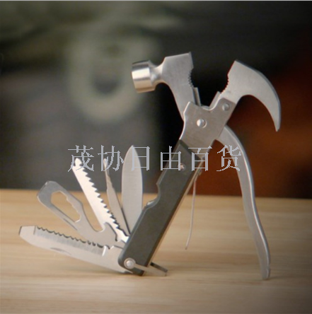 TAC TOOL 18 IN 1 stainless steel survival hammer multi-function safety hammer outdoor climbing hammer