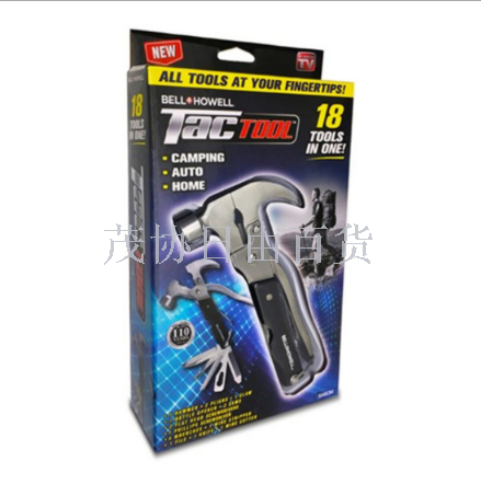 TAC TOOL 18 IN 1 stainless steel survival hammer multi-function safety hammer outdoor climbing hammer