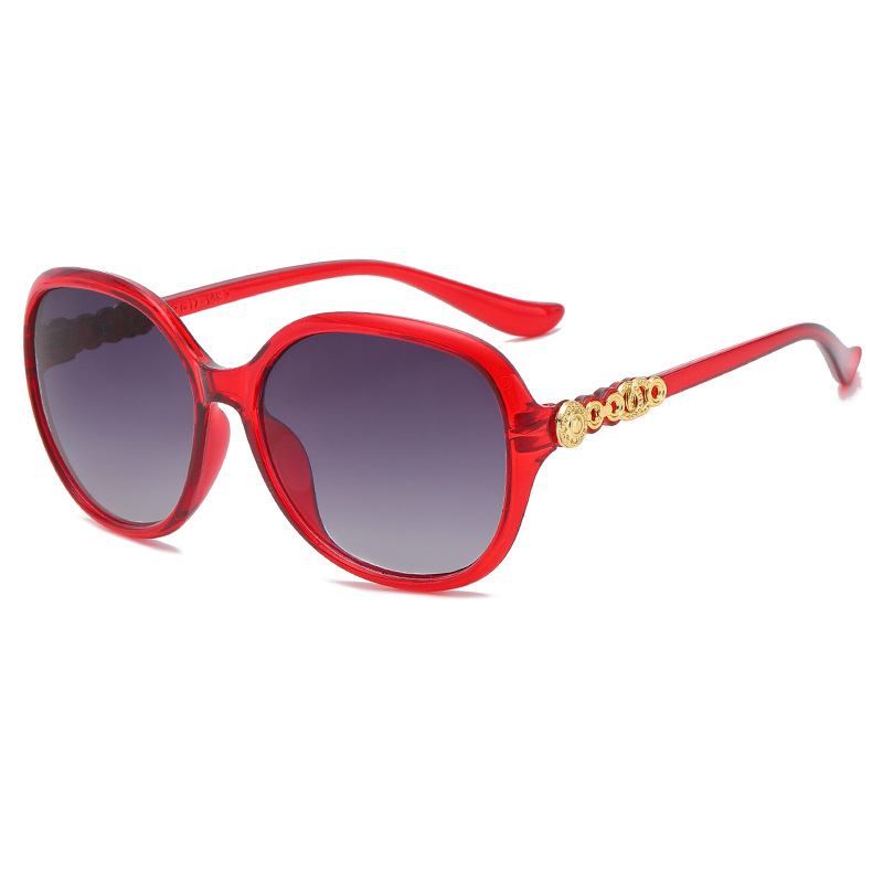 Korean Style New Fashion Large Rim Women&#039;s Sunglasses Vintage Sunshade Oval Frame Sunglasses UV-Proof Modern Glasses