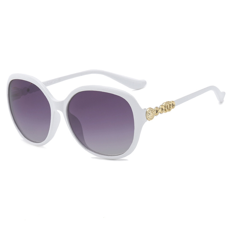 Korean Style New Fashion Large Rim Women&#039;s Sunglasses Vintage Sunshade Oval Frame Sunglasses UV-Proof Modern Glasses