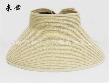 Hat Female Summer Big Brim Sun-Proof Straw Hat Sun Protection UV Protection Visor Cap Foldable Beach Trip Straw Hat