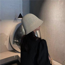 Sun Li Same Product Sun-Proof UV Japanese Paper Straw Hat Spring and Summer Foldable Bow Beach Bucket Hat Women Sun Li Same Product Sun-Proof UV Japanese Paper Straw Hat Spring and Summer Foldable Bow Beach Bucket Hat Women