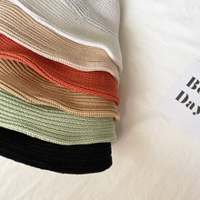 Sun Li Same Product Sun-Proof UV Japanese Paper Straw Hat Spring and Summer Foldable Bow Beach Bucket Hat Women Sun Li Same Product Sun-Proof UV Japanese Paper Straw Hat Spring and Summer Foldable Bow Beach Bucket Hat Women