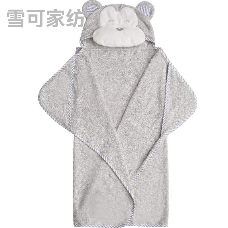 Baby Baby&#039;s Blanket Cloak Sleeping Bag Spring and Autumn Bamboo Fiber Swaddle Blanket Maternal and Child Supplies Foreign Trade Wholesale Amazon Gro-Bag Monkey