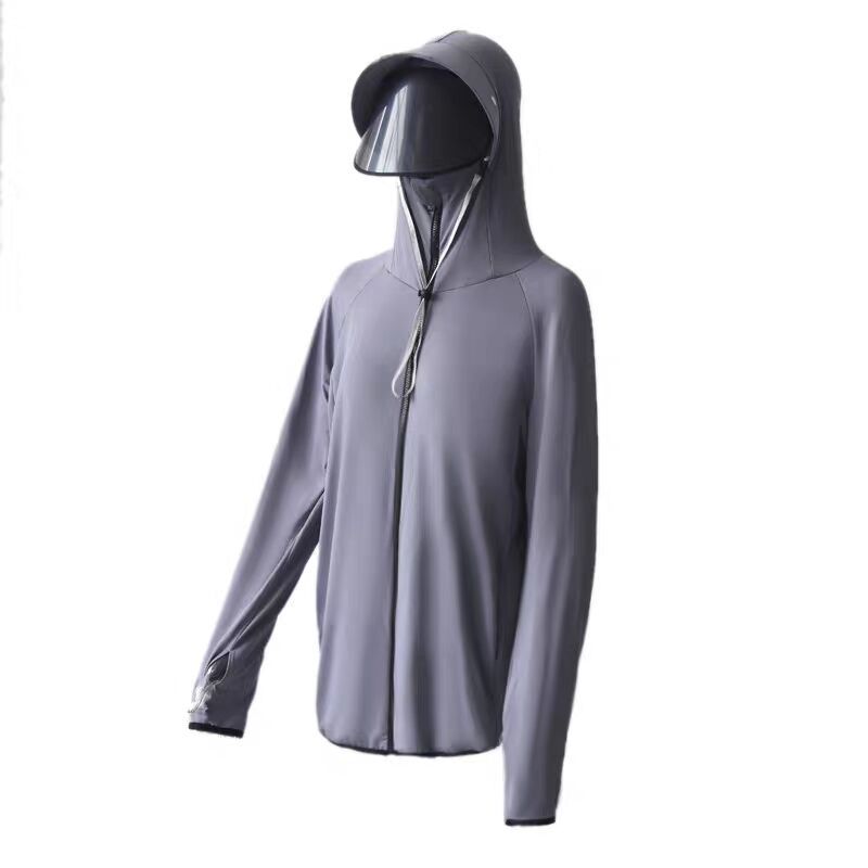 Sun Protection Clothing Men&#039;s Summer Ice Silk Fishing Sun-Proof Clothes Cycling Take-out Men&#039;s Thin Breathable and UV-Resistant Outdoor Set