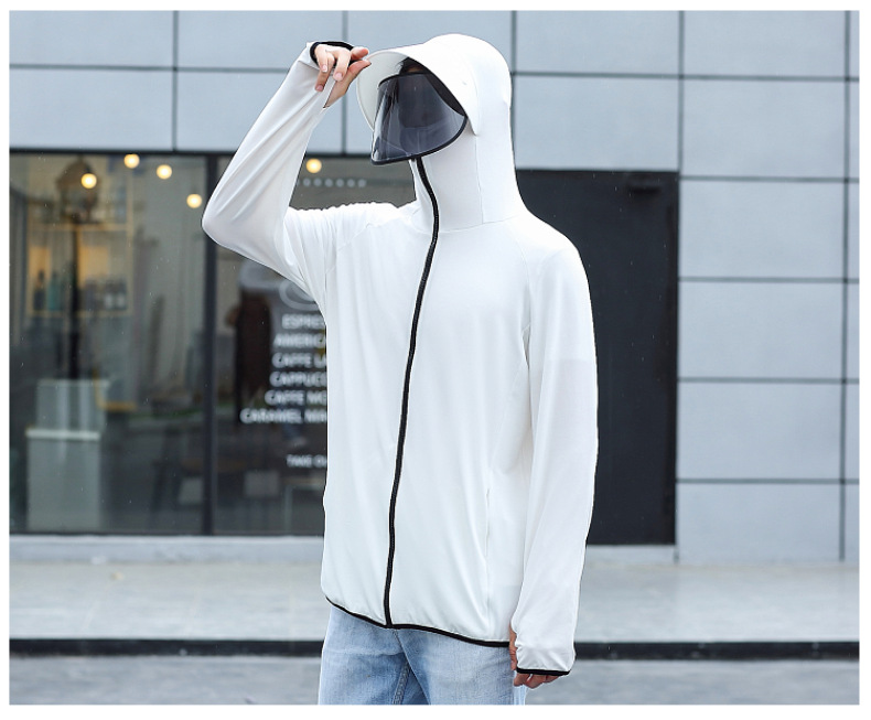 Sun Protection Clothing Men's Summer Ice Silk Fishing Sun-Proof Clothes Cycling Take-out Men's Thin Breathable and UV-Resistant Outdoor Set Sun Protection Clothing Men's Summer Ice Silk Fishing Sun-Proof Clothes Cycling Take-out Men's Thin Breathable and UV-Resistant Outdoor Set