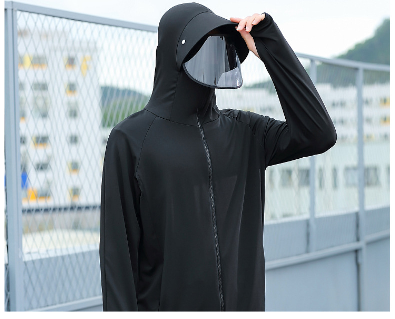 Sun Protection Clothing Men's Summer Ice Silk Fishing Sun-Proof Clothes Cycling Take-out Men's Thin Breathable and UV-Resistant Outdoor Set Sun Protection Clothing Men's Summer Ice Silk Fishing Sun-Proof Clothes Cycling Take-out Men's Thin Breathable and UV-Resistant Outdoor Set
