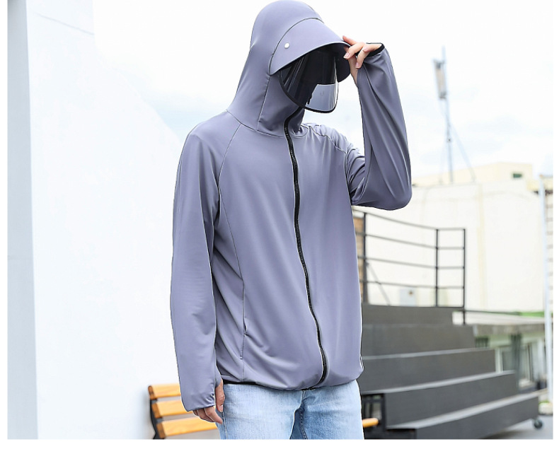 Sun Protection Clothing Men's Summer Ice Silk Fishing Sun-Proof Clothes Cycling Take-out Men's Thin Breathable and UV-Resistant Outdoor Set Sun Protection Clothing Men's Summer Ice Silk Fishing Sun-Proof Clothes Cycling Take-out Men's Thin Breathable and UV-Resistant Outdoor Set