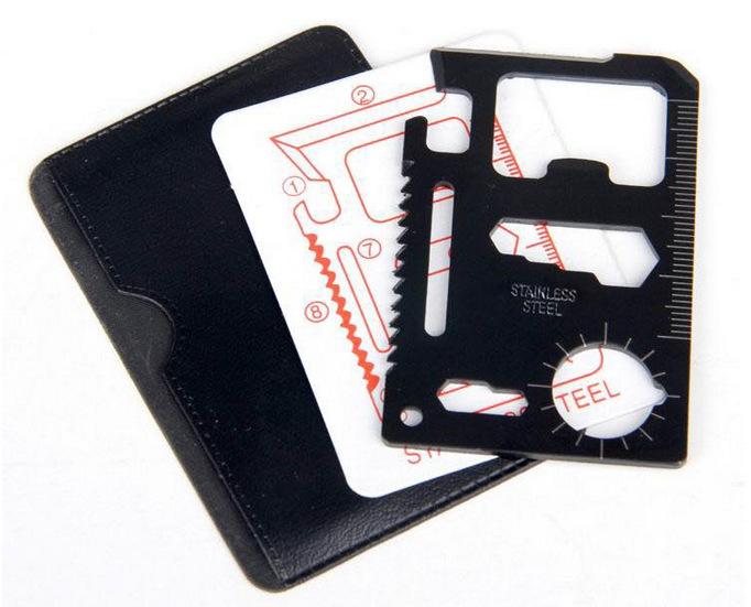 Creative Double Row Sharp Kerf Multifunctional Swiss Saber Cards Outdoor Camping Tool Card Survival Card Wholesale Creative Double Row Sharp Kerf Multifunctional Swiss Saber Cards Outdoor Camping Tool Card Survival Card Wholesale