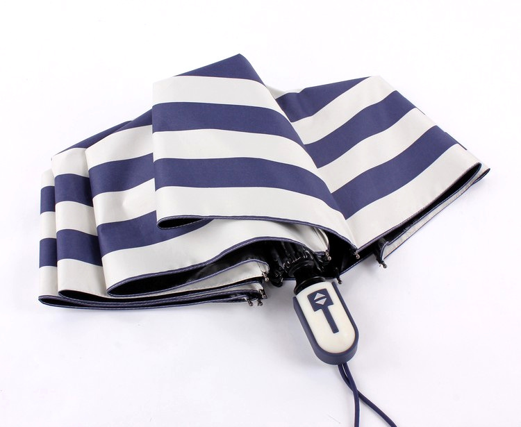 Spot New Style Vinyl Navy Pattern Self-Opening Umbrella Stripe Opaque UV-Proof Sun Umbrella Sun Umbrella Folding Spot New Style Vinyl Navy Pattern Self-Opening Umbrella Stripe Opaque UV-Proof Sun Umbrella Sun Umbrella Folding