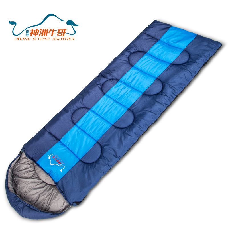Factory Direct Sales Sleeping Bag Adult Outdoor Camping Single Person Travel Portable Envelope Sleeping Bag Adult Indoor