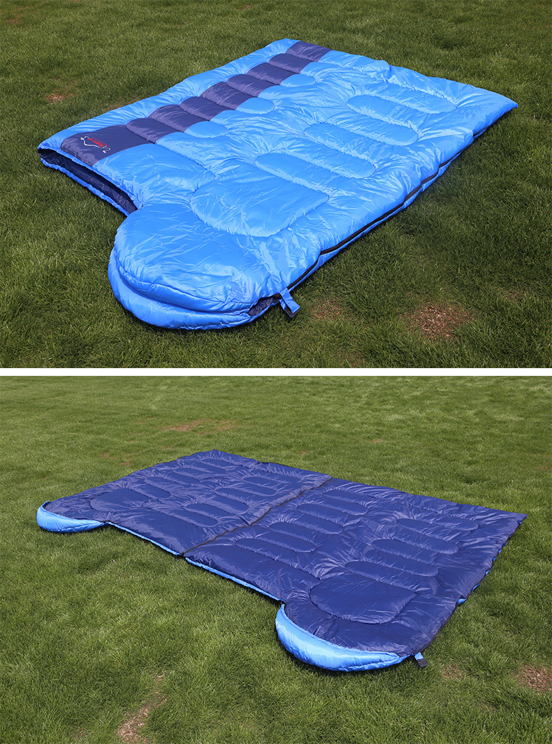 Factory Direct Sales Sleeping Bag Adult Outdoor Camping Single Person Travel Portable Envelope Sleeping Bag Adult Indoor