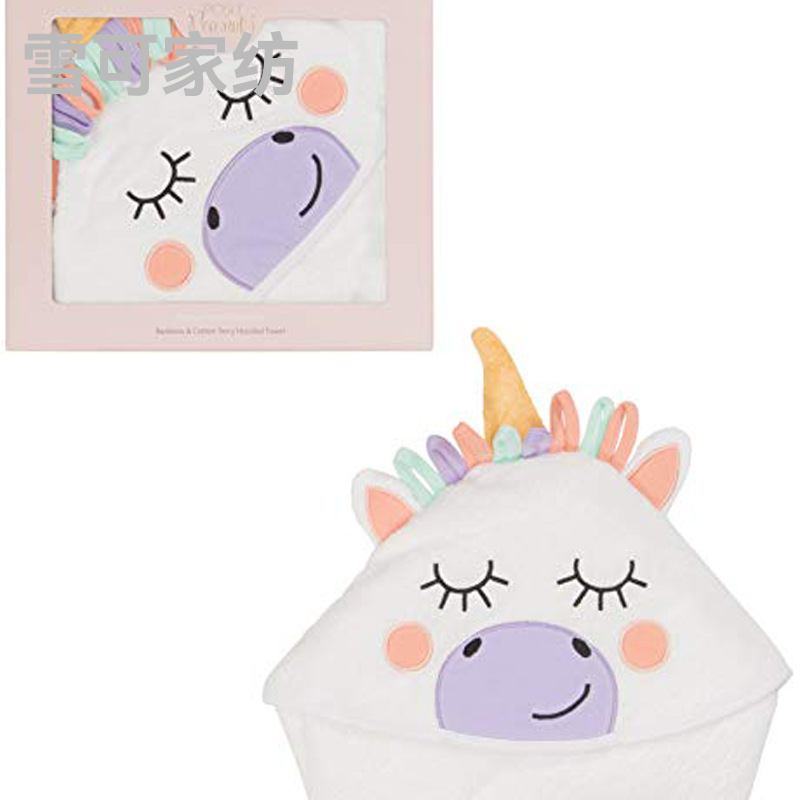 Babies&#039; Cloak Baby&#039;s Blanket Sleeping Bag Package Maternal and Child Supplies Export European and American Amazon Bamboo Fiber Gro-Bag Unicorn