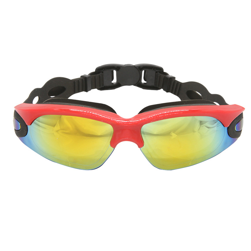 2019 the latest swimming goggles electroplating anti - fog hd swimming goggles adult large frame swimming goggles wholesale manufacturers