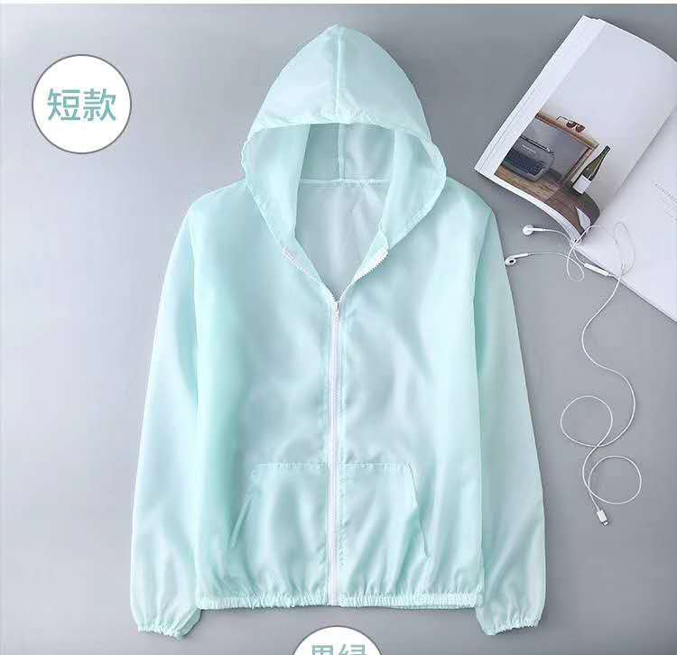 2021 Summer New Mid-Length Sun Protective Clothes Women's Korean-Style Hooded Outdoor UV-Proof Transparent Top Wholesale 2021 Summer New Mid-Length Sun Protective Clothes Women's Korean-Style Hooded Outdoor UV-Proof Transparent Top Wholesale