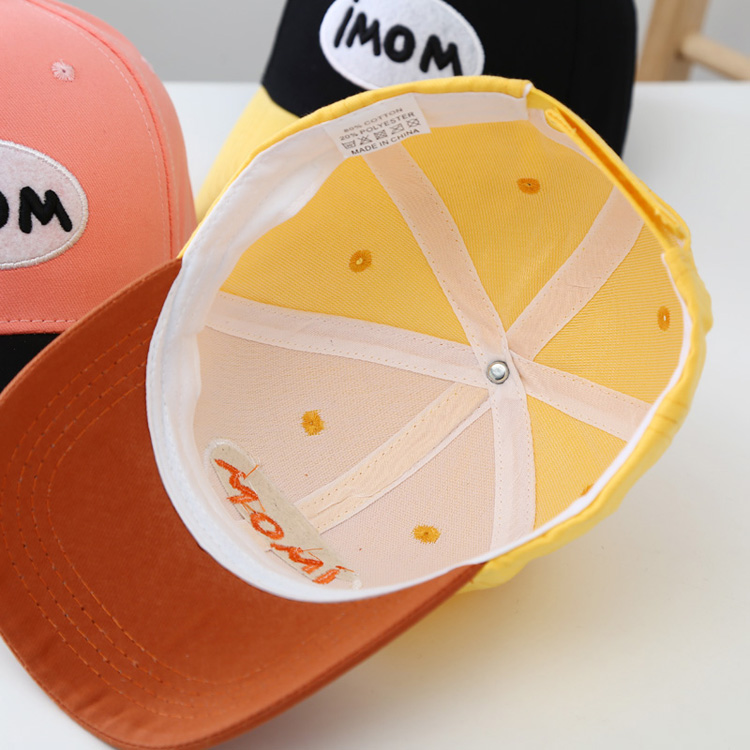 Manufacturer Children&#039;s Popular Pure Cotton Embroidery Color Matching Adjustable Outdoor UV-Proof Sports Cap