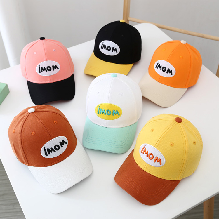Manufacturer Children&#039;s Popular Pure Cotton Embroidery Color Matching Adjustable Outdoor UV-Proof Sports Cap