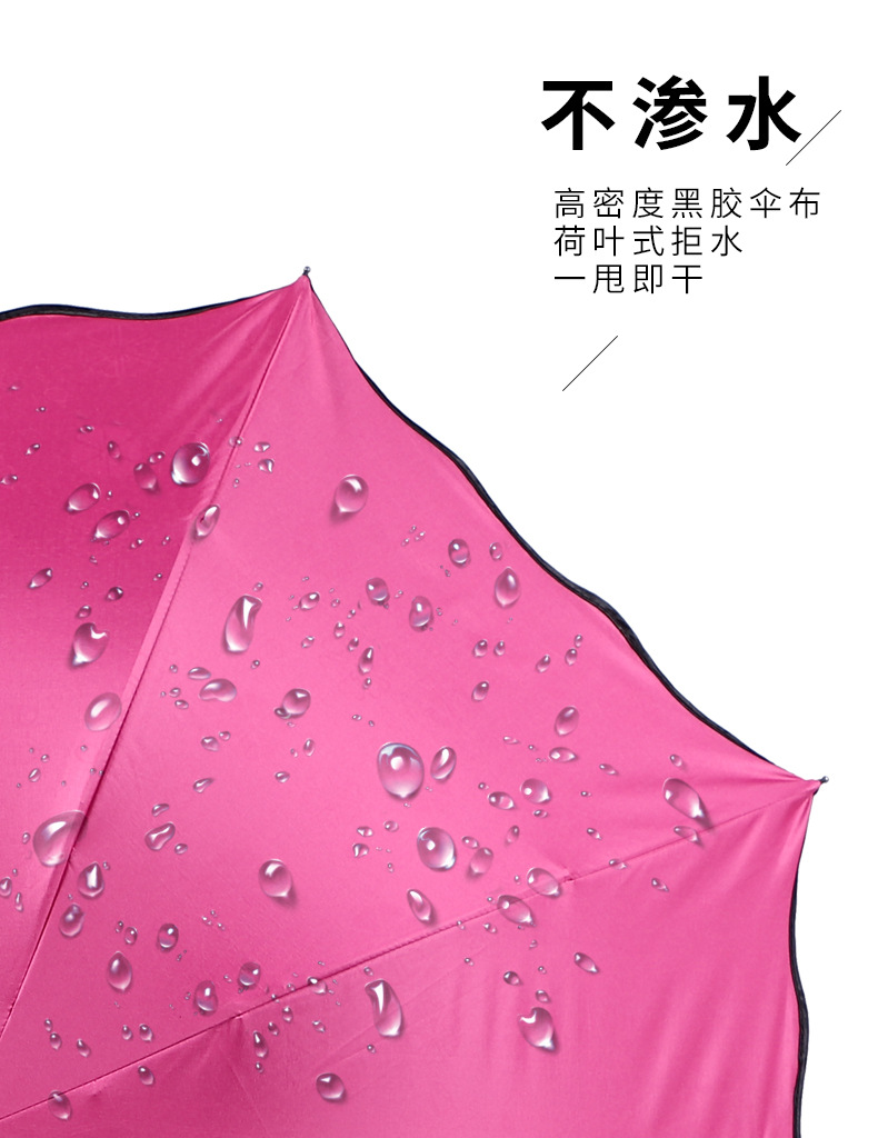 Water Blossom Umbrella Vinyl Sun Protective UV-Proof Sun Umbrella Sun Shade Rain Dual-Use Three-Fold 8-Bone Folding Umbrella Water Blossom Umbrella Vinyl Sun Protective UV-Proof Sun Umbrella Sun Shade Rain Dual-Use Three-Fold 8-Bone Folding Umbrella