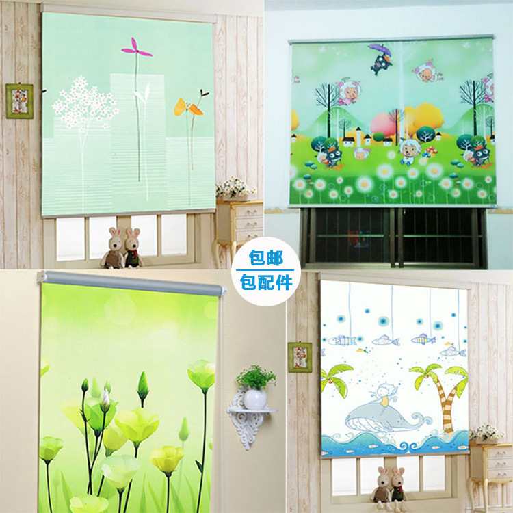 Full Shading Thickened Heat Insulation UV-Proof Waterproof Roller Shutter Pull Bead Reel Curtain Bedroom Balcony Shading