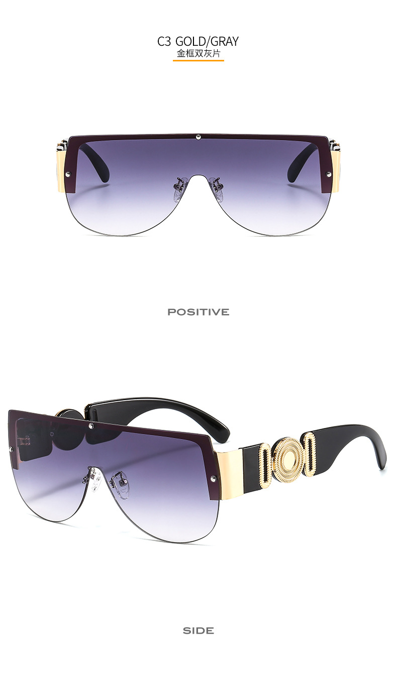 Men's Metal Siamese Sports Cycling Sunglasses Outdoor UV-Proof Fashion Cross-Border Sunglasses 504 Men's Metal Siamese Sports Cycling Sunglasses Outdoor UV-Proof Fashion Cross-Border Sunglasses 504