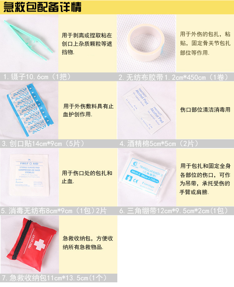Outdoor First Aid Kits Car Survival Kit Emergency Kit Home Medicine Bag Earthquake Travel First Aid Kit
