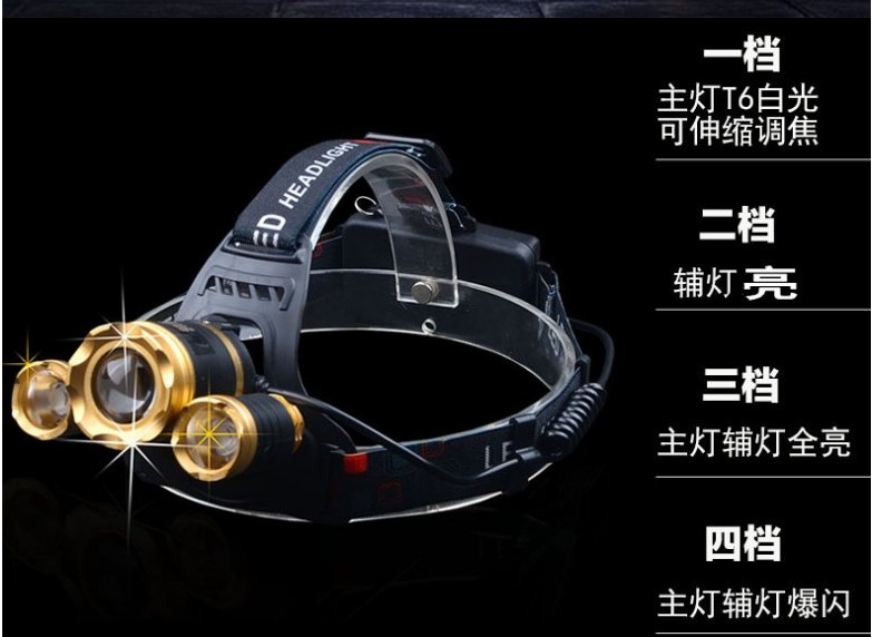 Outdoor T6 Lithium Battery Major Headlamp High Power Waterproof Aluminum Alloy Fishing Hunting Rechargeable Headlight Outdoor T6 Lithium Battery Major Headlamp High Power Waterproof Aluminum Alloy Fishing Hunting Rechargeable Headlight