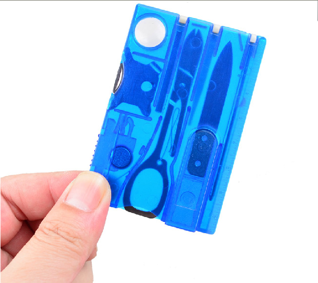 Swiss Knife Card Light Included Multi-Function Combination Saber Card Multi-Purpose Survival Tools Beauty Set Tool Card Swiss Knife Card Light Included Multi-Function Combination Saber Card Multi-Purpose Survival Tools Beauty Set Tool Card