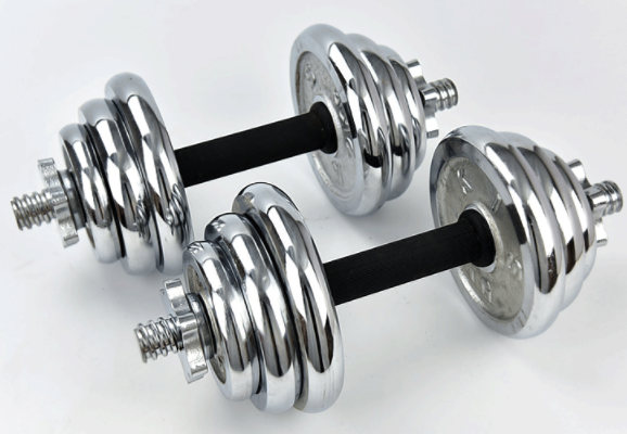 Fitness Dumbbell Plating White Word Glue Rod Dumb-Bell Sets Sporting Goods
