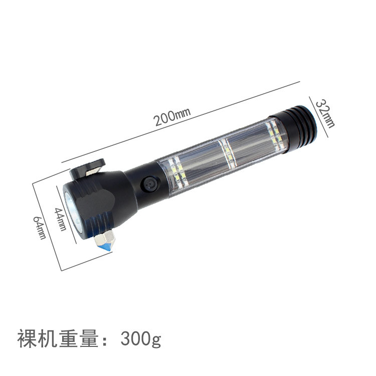 Tiger hunting LED emergency safety escape hammer flashlight outdoor solar energy safety hammer flashlight Tiger hunting LED emergency safety escape hammer flashlight outdoor solar energy safety hammer flashlight