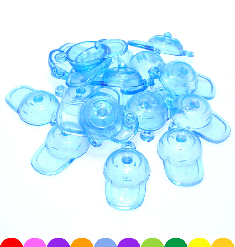 Transparent Acrylic Hat Shape Pendant Imitation Crystal Gem Toy Toddler Treasure Hunting Props Game Machine Toy