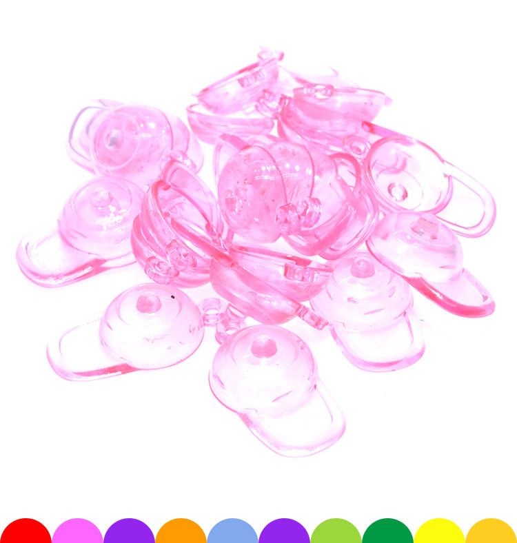 Transparent Acrylic Hat Shape Pendant Imitation Crystal Gem Toy Toddler Treasure Hunting Props Game Machine Toy