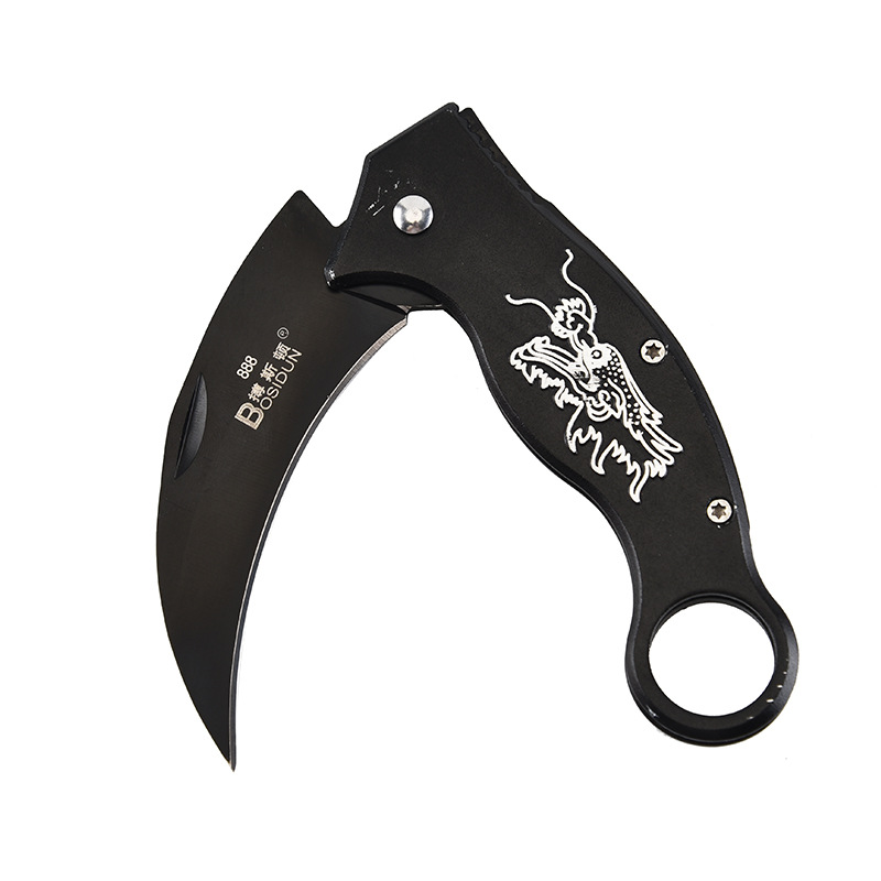 Factory Direct Sales Folding Knife Stainless Steel Folding Knife Folding Knife Wild Survival Camping Survival Outdoor Knife Blade Self-Defense a Folding Knife