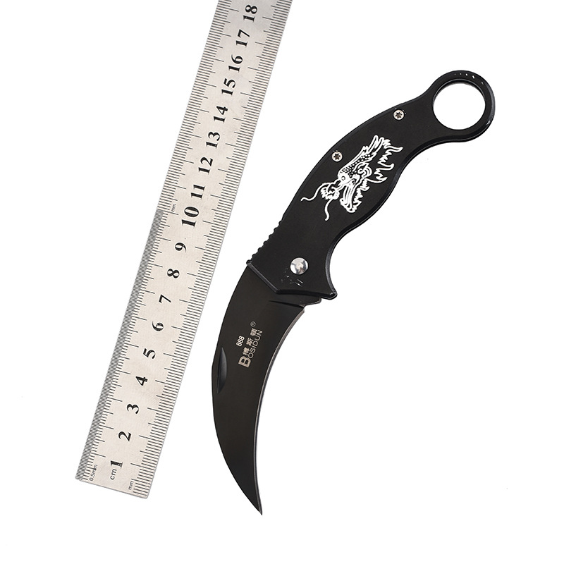 Factory Direct Sales Folding Knife Stainless Steel Folding Knife Folding Knife Wild Survival Camping Survival Outdoor Knife Blade Self-Defense a Folding Knife