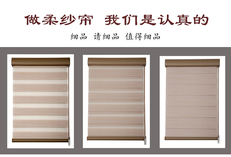 Office Louver Waterproof Dustproof Curtain Soft Gauze Curtain Shading Sunscreen UV-Proof Roller Shutter Manufacturer Customization Office Louver Waterproof Dustproof Curtain Soft Gauze Curtain Shading Sunscreen UV-Proof Roller Shutter Manufacturer Customization