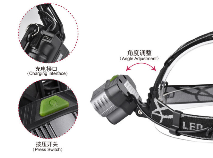 Wholesale 3T6 strong head lamp +2LTS headlights new 5LED super bright hunting fishing lamp Wholesale 3T6 strong head lamp +2LTS headlights new 5LED super bright hunting fishing lamp