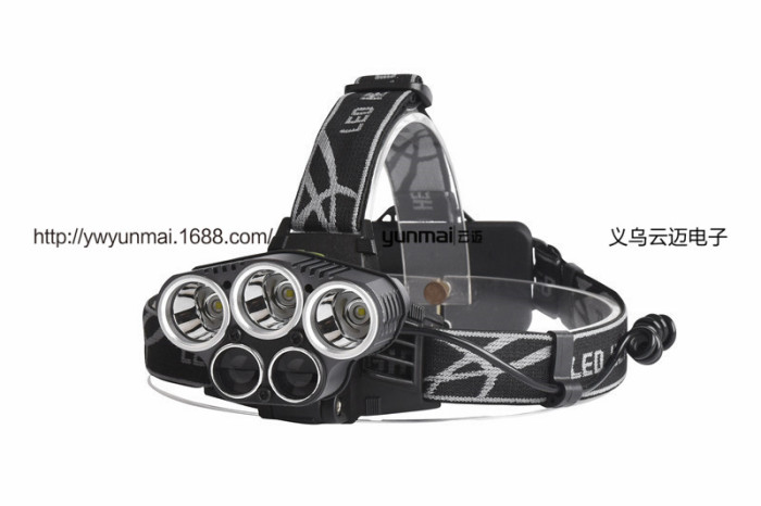 Wholesale 3T6 strong head lamp +2LTS headlights new 5LED super bright hunting fishing lamp Wholesale 3T6 strong head lamp +2LTS headlights new 5LED super bright hunting fishing lamp