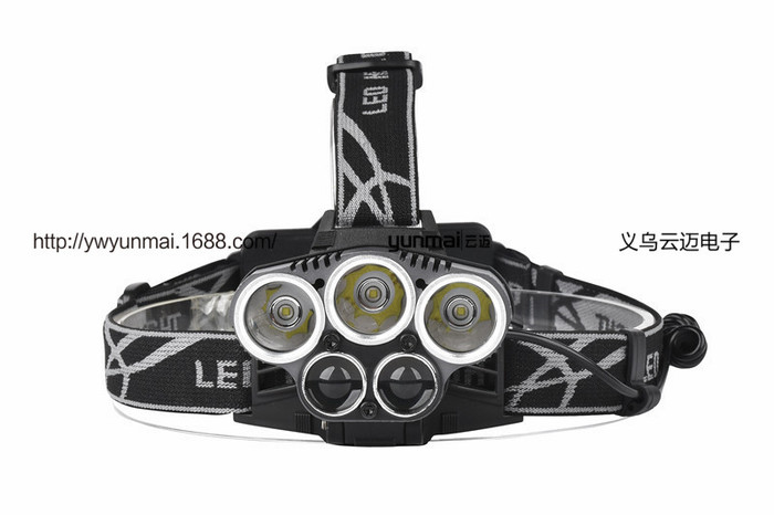 Wholesale 3T6 strong head lamp +2LTS headlights new 5LED super bright hunting fishing lamp Wholesale 3T6 strong head lamp +2LTS headlights new 5LED super bright hunting fishing lamp