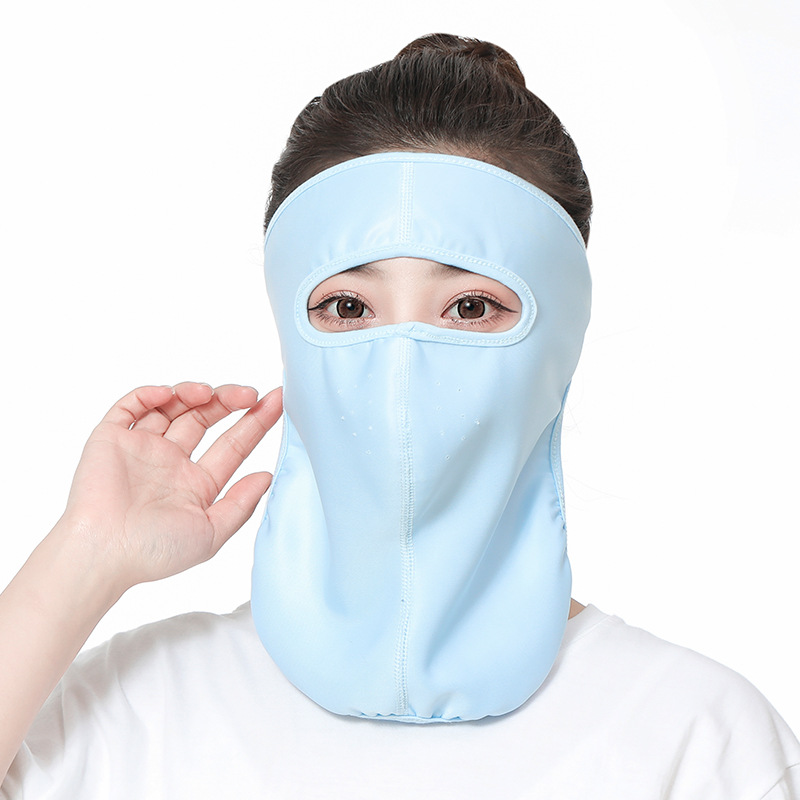 Summer Sunscreen ICE Cotton Mask Dustproof Small Neck Protection Mask Outdoor UV-Proof Mask Wholesale