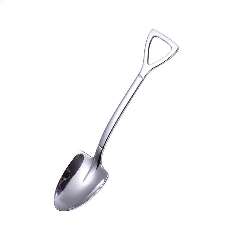 Spoon Soup Spoon 304 Stainless Steel Spoon Shovel Spoon Fruit Spoon Korean Spoon Internet Sensation Spoon Dessert Spoon