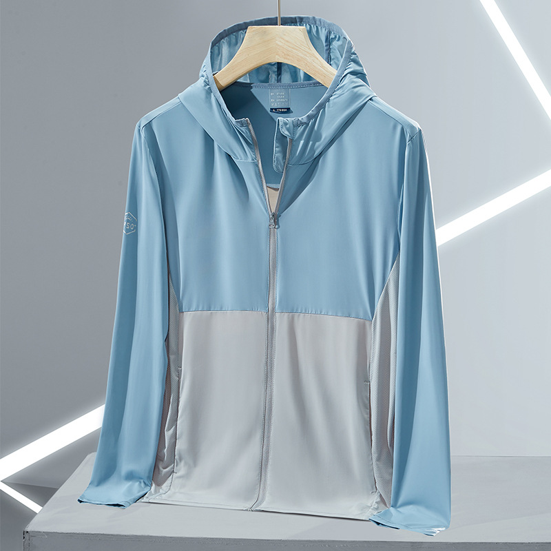 High-End Banana Lower Same Style Summer Ice Silk Sun Protection Clothing Women&#039;s UV-Proof Breathable Thin Couple Wind Shield Men UPF50 +