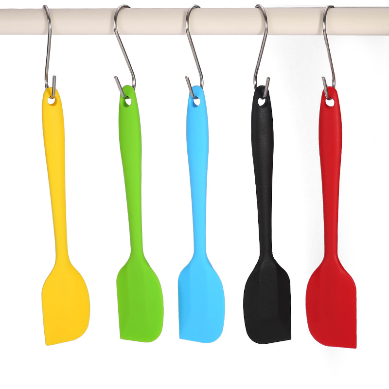 and Small Integrated Silicone Scraper Baking Tool TemperatureResistant Silicone Scraper Cream Cake Scraper Baking Shovel