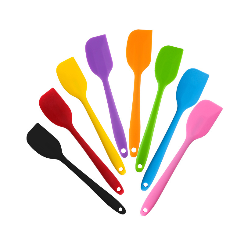 and Small Integrated Silicone Scraper Baking Tool TemperatureResistant Silicone Scraper Cream Cake Scraper Baking Shovel