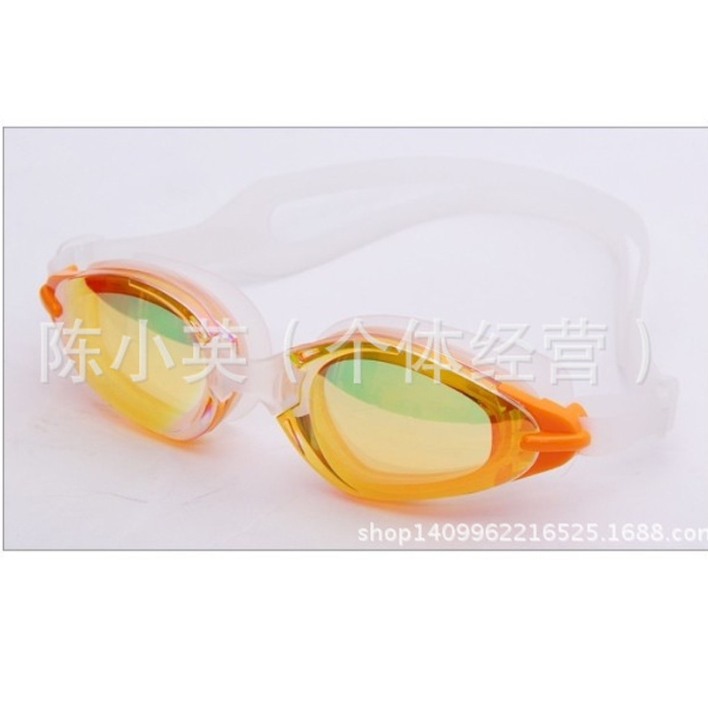 Swimming goggles electroplating anti - fog adult goggles for both men and women adjustable multi - color selection
