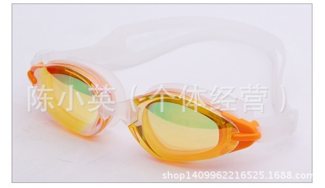 Swimming goggles electroplating anti - fog adult goggles for both men and women adjustable multi - color selection