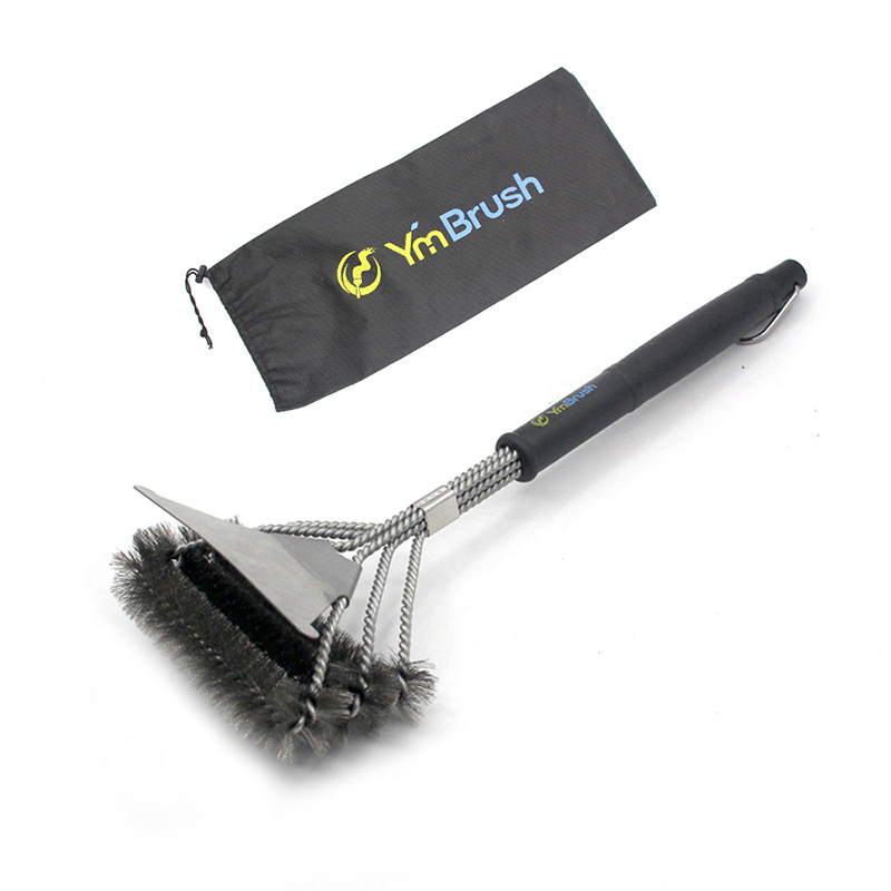Barbecue Brush Three-Head Barbecue Brush New Style with Shovel Three-Head Barbecue Brush Grill Cleaning Brush Barbecue Brush Three-Head Barbecue Brush New Style with Shovel Three-Head Barbecue Brush Grill Cleaning Brush