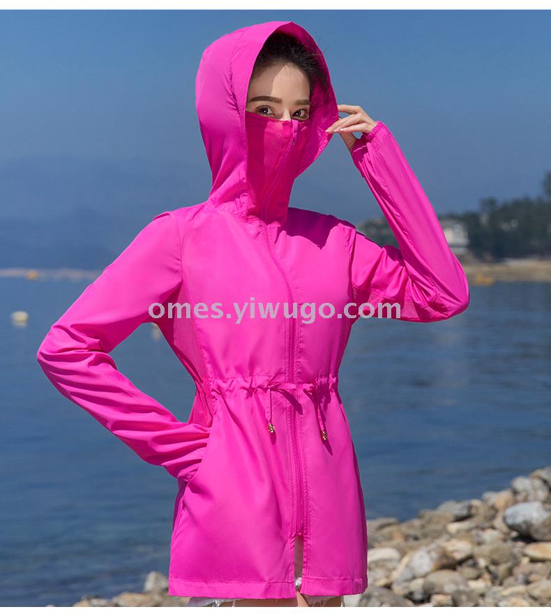 Manufacturers sunscreen clothing women 2020 summer new long and medium uv-proof cycling uv-proof sun jacket Manufacturers sunscreen clothing women 2020 summer new long and medium uv-proof cycling uv-proof sun jacket