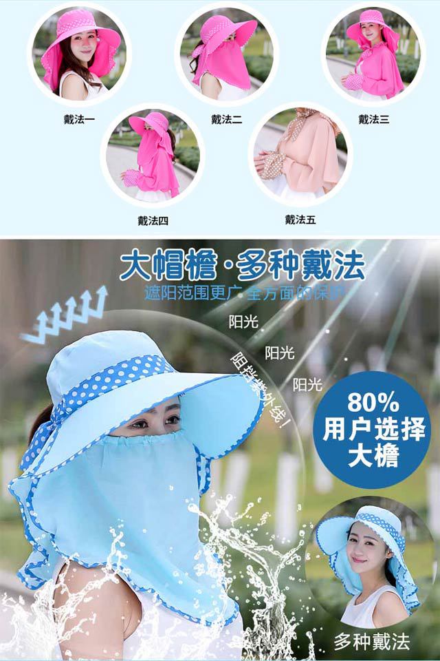 Summer Hat Female Sun Protection Hat Female Sun Hat Female Cycling UV Proof Cap Female Shawl Wide Brim Protective Mask Summer Hat Female Sun Protection Hat Female Sun Hat Female Cycling UV Proof Cap Female Shawl Wide Brim Protective Mask